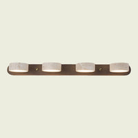 Travertine mirror wall sconce, Walnut, 4-Head
