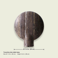 Dimensions — disc 11.8 in (30 cm) wide, 14.2 in (36 cm) tall