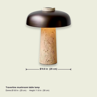 Dimensions — dome 9.8 in (25 cm), height 11.8 in (30 cm)