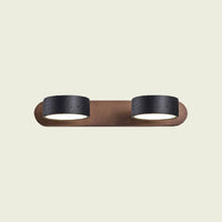 Travertine mirror wall sconce, Black Travertine, 2-Head