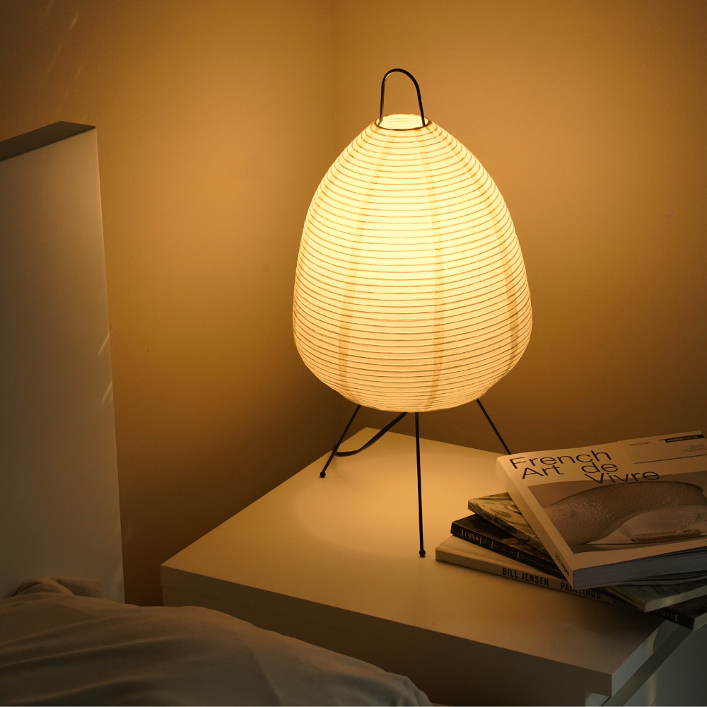 Wabi Sabi Table Lamp - Organic Design with Soft Diffused Light for Bedroom and Bedside Use 0